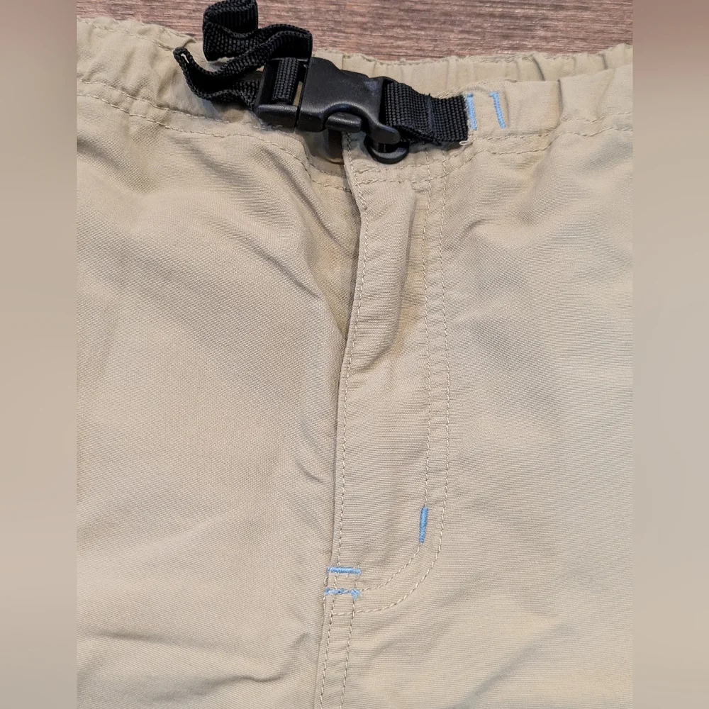 KAVU Men's Belted Hiking River Shorts Outdoor Hiking Casual Tan Quick Dry Sz XL